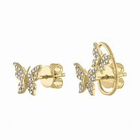 Image result for Diamond Butterfly Earrings
