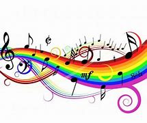 Image result for Rainbow Music Staff