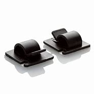 Image result for Self Adhesive Cable Clips Black