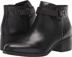 Image result for Women's Black Leather Booties