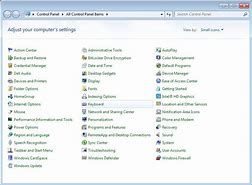 Image result for Windows 7 Control Panel