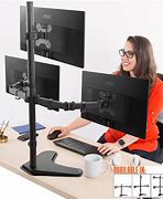 Image result for Triple Monitor Stand Adjustable