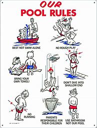 Image result for Pool Rules for Kids