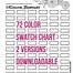 Image result for Blank Color Swatch Charts Printable