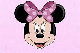 Image result for Minnie Mouse Head to Trace Off the Wall