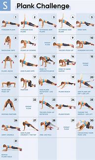 Image result for Plank Exercise Chart PDF