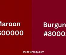 Image result for Is Maroon and Burgundy the Same Color