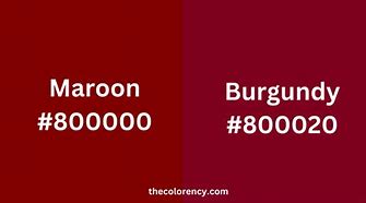 Image result for What Is the Difference Between Maroon and Burgundy