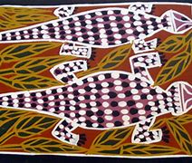 Image result for Blue Tongue Lizard Aboriginal Art