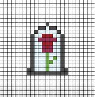 Image result for Rose Pixel Art with Grid