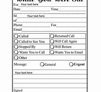 Image result for Phone Call Message Template