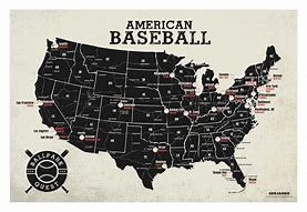 Image result for Baseball Teams Map