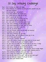 Image result for 30-Day Writing Challenge Prompts