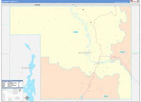 Image result for Boundary County Idaho Map