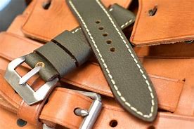 Image result for Green Leather Watch Strap