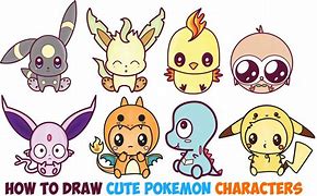 Image result for Cartoon Drawings Cute Pokemon