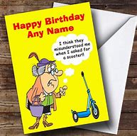 Image result for Funny Old Lady Birthday Cartoons