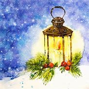 Image result for Watercolor Candle Christmas Cards