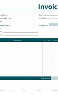 Image result for Blank Sample Invoice Template Free