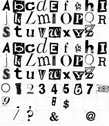 Image result for Random Font Clip and Paste Letters