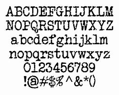Image result for Google Typewriter Font