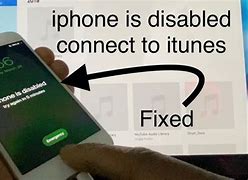 Image result for iPhone Is Disabled Connect to iTunes Error Message