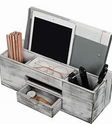 Image result for White Wood Desktop Organizer