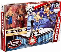 Image result for The Rock vs John Cena WrestleMania 29 Toy