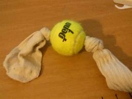 Image result for homemade dogs toy tennis balls