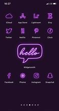 Image result for Neon Purple iPhone App Icons