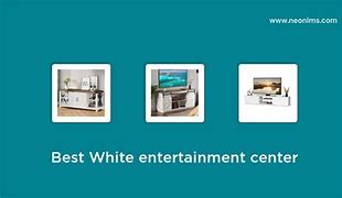 Image result for Modern White Entertainment Center
