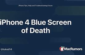 Image result for iPhone 4 Blue Screen