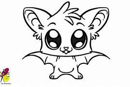 Image result for Cute Bat Face Drawing