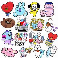 Image result for BT21 Stickers Drawing