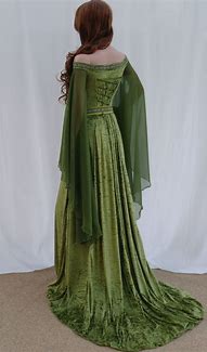 Image result for Green Celtic Medieval Dresses