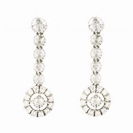 Image result for Diamond Drop Earrings White Gold