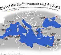 Image result for Map Showing the Mediterranean Sea