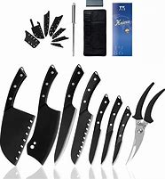 Image result for Black Kitchen Knives