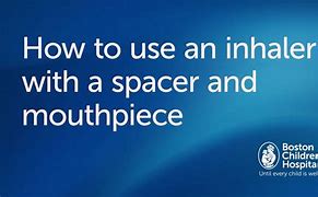 Image result for How to Use Inhaler with Spacer