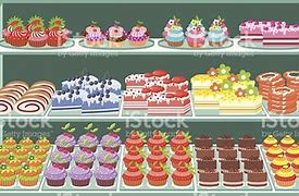 Image result for Clip Art Pastry Display Case