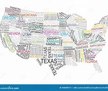Image result for United States Map with Words