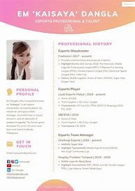 Image result for eSports Resume Template