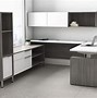 Image result for Adjustable Office Desk with Storage