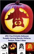 Image result for Upside Down Bat Pumpkin Carving