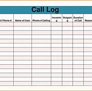 Image result for Phone Call Tracking Template