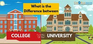 Image result for What's the Difference Between College and University