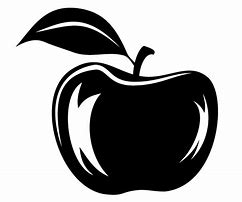 Image result for Solid Color Silhouette of an Apple