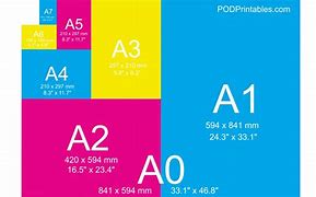 Image result for Paper Size Chart PDF