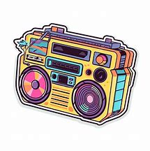 Image result for Retro-Style Boombox