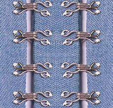 Image result for How to Sew Hook and Eye